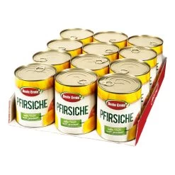 Beste Ernte Pfirsiche Leicht Gezuckert 480 G, 12er Pack