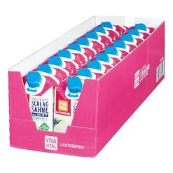 Viva Vital Laktosefreie H-Schlagsahne 30% Fett 200 G, 18er Pack