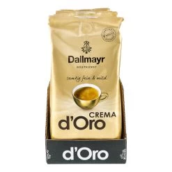 Dallmayr Crema DOro Ganze Kaffeebohnen 1 Kg, 4er Pack