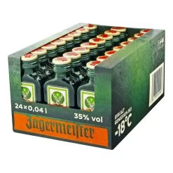 Jägermeister Kräuterlikör 35,0 % Vol 40 Ml, 24er Pack