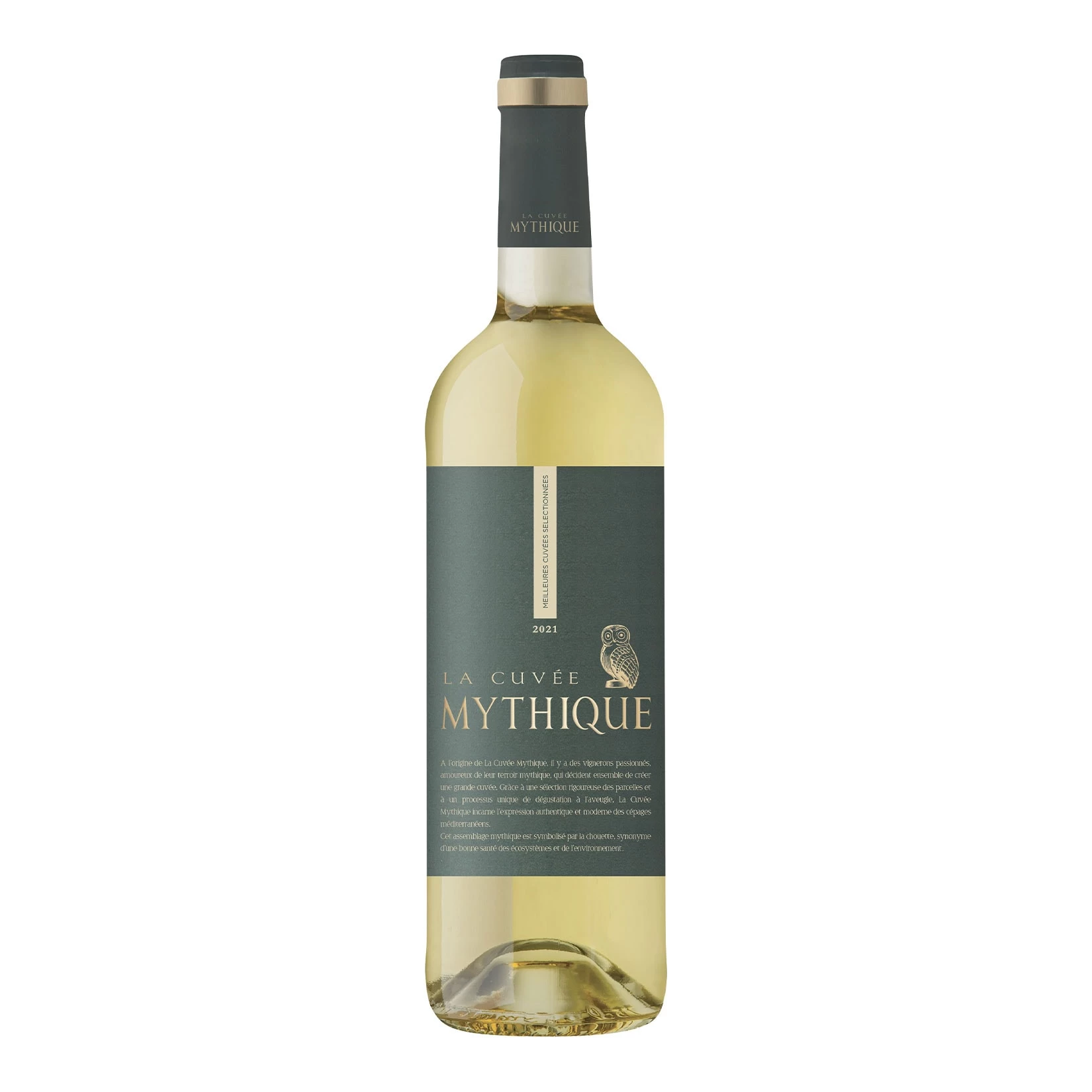 La Cuvée Mythique Blanc Vin De Pays D'Oc IGP 13,0 % Vol 0,75 Liter