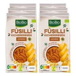 BioBio Fusilli Aus Kichererbsen 250 G, 6er Pack