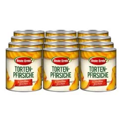 Beste Ernte Tortenpfirsiche In Schnitten 500 G, 12er Pack