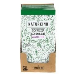 NATURKIND Bio Fairtrade Tafelschokolade Zartbitter 100 G, 12er Pack