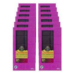 Schokoliebe Choco Edition Edelbitter Schokolade 81% 100 G, 12er Pack