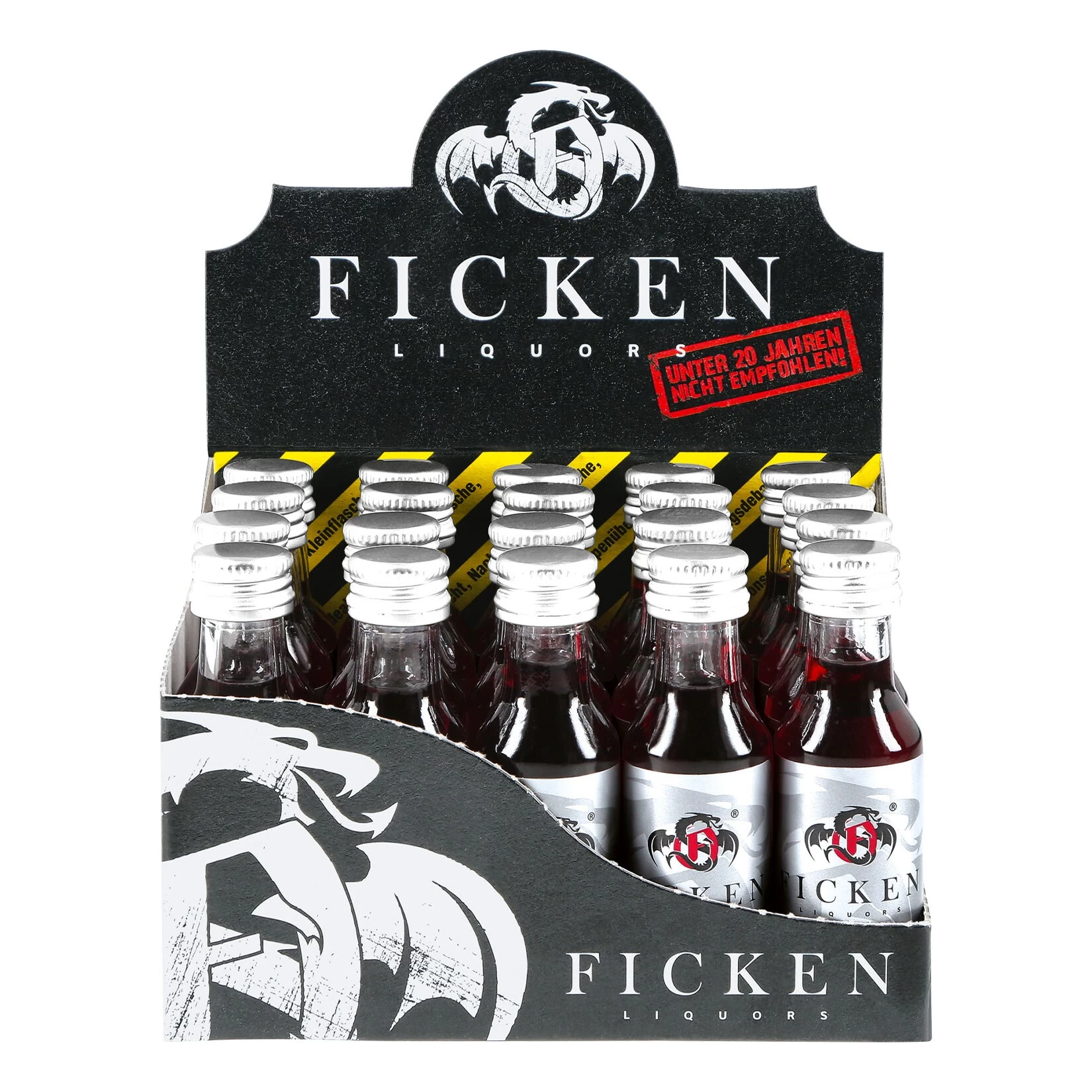 Ficken Jostabeerenlikör 15,0 % Vol 20ml, 20er Pack