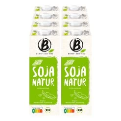 Berief Bio Soja Drink Natur 1 Liter, 8er Pack