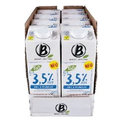 Berief Bio Drink 3,5% Fett - Voll & Pflanzlich 1 Liter, 8er Pack