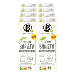 Berief Bio Barista Drink 3,8% Fett - Cremig & Pflanzlich 1 Liter, 8er Pack