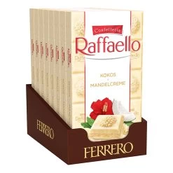 Ferrero Raffaello Tafelschokolade 90 G, 8er Pack