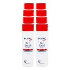 Pure & Basic 2in1 Dusche & Shampoo 300 Ml, 8er Pack