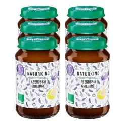 NATURKIND Bio Abendbrei Grießbrei 190 G, 6er Pack