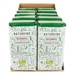 NATURKIND Bio Weizenmehl Type 550 1 Kg, 10er Pack