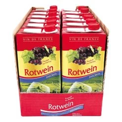 Vin De France Rotwein 12,0 % Vol 1 Liter, 12er Pack