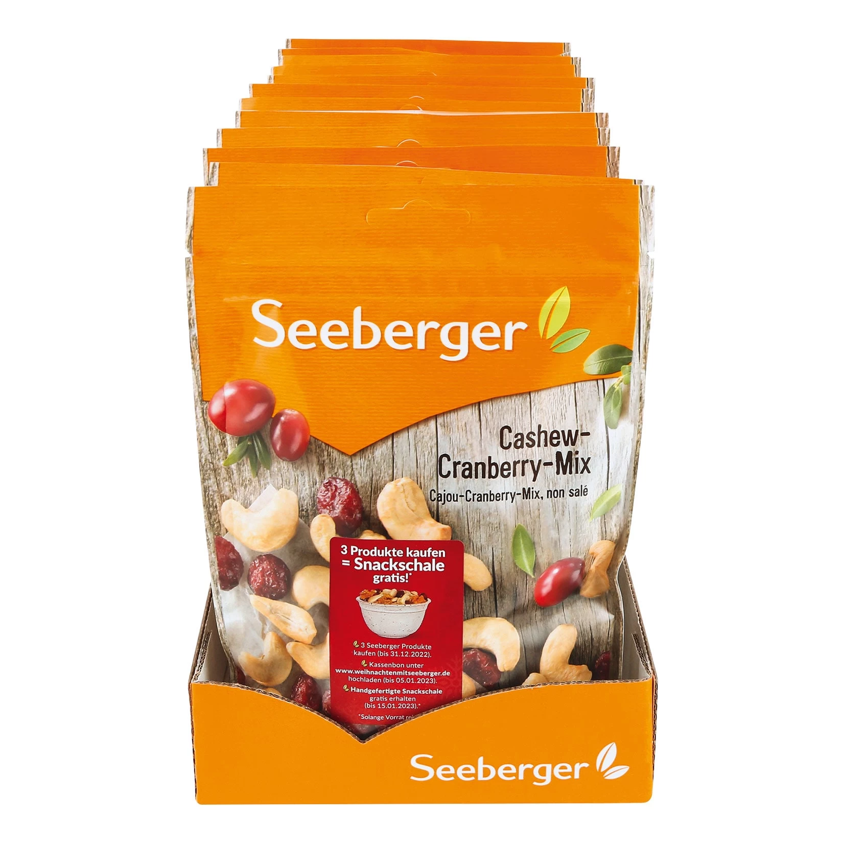 Seeberger Cashew-Cranberry-Mix 150 G, 12er Pack
