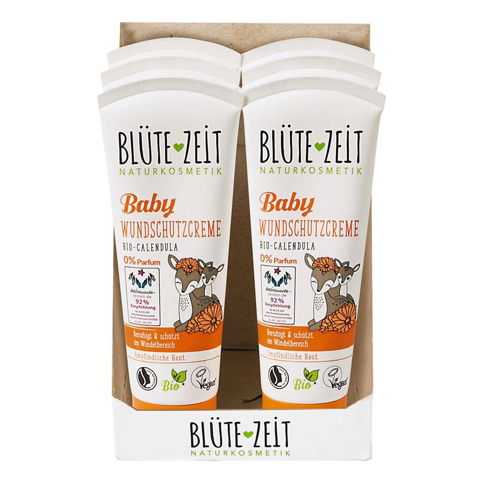 BLÜTE-ZEIT Baby Wundschutzcreme Bio-Calendula 75 Ml, 6er Pack